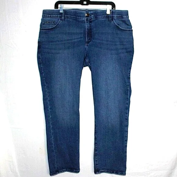 Lee Jeans Lee 8w Petite Straight Leg Jeans Mid Rise Stretchy